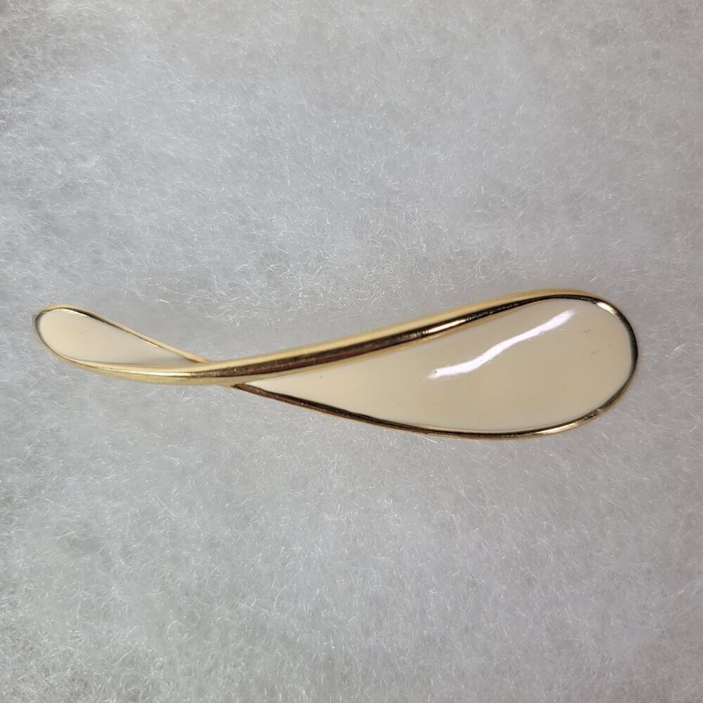Monet Gold-Tone Vintage Abstract Pin Brooch
